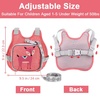 image:imageAccmor Toddler Harness Leash  Reflective Anti Lost Wrist Link Cute Car Kids Back Pack with Hand Strap Collapsible Child Walking Restraint Belt Tether Hold Baby Boys Close for Outdoor TravelPinkDeer