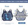 image:imageAccmor Toddler Harness Leash  Reflective Anti Lost Wrist Link Cute Car Kids Back Pack with Hand Strap Collapsible Child Walking Restraint Belt Tether Hold Baby Boys Close for Outdoor TravelNavy BlueBrachiosaurus