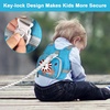 image:imageAccmor Toddler Harness Leash  Reflective Anti Lost Wrist Link Cute Car Kids Back Pack with Hand Strap Collapsible Child Walking Restraint Belt Tether Hold Baby Boys Close for Outdoor TravelBaby BlueLion
