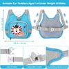 image:imageAccmor Toddler Harness Leash  Reflective Anti Lost Wrist Link Cute Car Kids Back Pack with Hand Strap Collapsible Child Walking Restraint Belt Tether Hold Baby Boys Close for Outdoor TravelBaby BlueLion