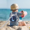 image:imageAccmor Toddler Harness Leash  Reflective Anti Lost Wrist Link Cute Car Kids Back Pack with Hand Strap Collapsible Child Walking Restraint Belt Tether Hold Baby Boys Close for Outdoor TravelNavy BlueBreathable Brachiosaurus