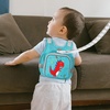 image:imageAccmor Toddler Harness Leash  Reflective Anti Lost Wrist Link Cute Car Kids Back Pack with Hand Strap Collapsible Child Walking Restraint Belt Tether Hold Baby Boys Close for Outdoor TravelLake BlueDinosaur