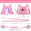 image:imageAccmor Toddler Harness Leash Cute Unicorn Kids Harness with Anti Lost Wrist Link Child Walking Harnesses Leash Wristband Assistant Tether Protector for Girls to Outdoor Travel PurplePink
