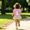 image:imageAccmor Toddler Harness Leash Cute Unicorn Kids Harness with Anti Lost Wrist Link Child Walking Harnesses Leash Wristband Assistant Tether Protector for Girls to Outdoor Travel PurplePink