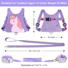 image:imageAccmor Toddler Harness Leash Cute Unicorn Kids Harness with Anti Lost Wrist Link Child Walking Harnesses Leash Wristband Assistant Tether Protector for Girls to Outdoor Travel PurplePurple