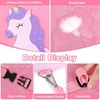 image:imageAccmor Toddler Harness Leash Cute Unicorn Kids Harness with Anti Lost Wrist Link Child Walking Harnesses Leash Wristband Assistant Tether Protector for Girls to Outdoor Travel PurplePink