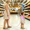 image:imageAccmor Toddler Harness Leash Cute Unicorn Kids Harness with Anti Lost Wrist Link Child Walking Harnesses Leash Wristband Assistant Tether Protector for Girls to Outdoor Travel PurplePink