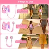 image:imageAccmor Toddler Harness Leash Cute Unicorn Kids Harness with Anti Lost Wrist Link Child Walking Harnesses Leash Wristband Assistant Tether Protector for Girls to Outdoor Travel PurplePink