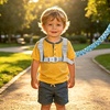image:imageAccmor Toddler Harness Leash with Reflective Anti Lost Wrist Link Cute Train Kid Safty Walking Harness Adjustable Leashes Foldable Child Restraint Belt Tether Hold Baby Boy Close to Outdoor TravelNavy BlueTrain