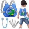 image:imageAccmor Toddler Harness Leash with Reflective Anti Lost Wrist Link Cute Train Kid Safty Walking Harness Adjustable Leashes Foldable Child Restraint Belt Tether Hold Baby Boy Close to Outdoor TravelBlueTyrannosaurus Rex