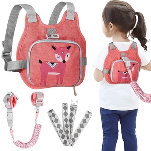 image:imageAccmor Toddler Harness Leash  Reflective Anti Lost Wrist Link Cute Car Kids Back Pack with Hand Strap Collapsible Child Walking Restraint Belt Tether Hold Baby Boys Close for Outdoor TravelPinkDeer