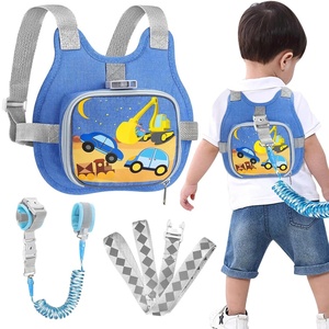 image:imageAccmor Toddler Harness Leash  Reflective Anti Lost Wrist Link Cute Car Kids Back Pack with Hand Strap Collapsible Child Walking Restraint Belt Tether Hold Baby Boys Close for Outdoor TravelBlueCar  Excavator