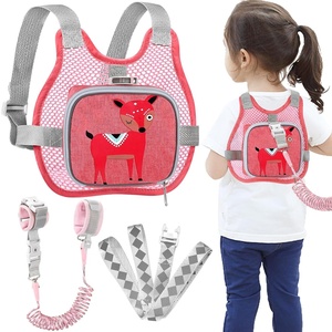 image:imageAccmor Toddler Harness Leash  Reflective Anti Lost Wrist Link Cute Car Kids Back Pack with Hand Strap Collapsible Child Walking Restraint Belt Tether Hold Baby Boys Close for Outdoor TravelPinkBreathable Deer