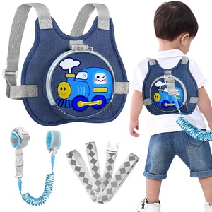 image:imageAccmor Toddler Harness Leash with Reflective Anti Lost Wrist Link Cute Train Kid Safty Walking Harness Adjustable Leashes Foldable Child Restraint Belt Tether Hold Baby Boy Close to Outdoor TravelNavy BlueTrain