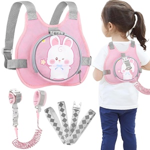 image:imageAccmor Toddler Harness Leash with Reflective Anti Lost Wrist Link Cute Train Kid Safty Walking Harness Adjustable Leashes Foldable Child Restraint Belt Tether Hold Baby Boy Close to Outdoor TravelPinkRabbit